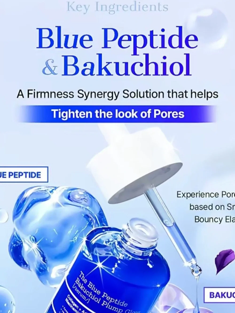 COSRX Blue Peptide Bakuchiol Plump Glow Serum - Blue Bottle